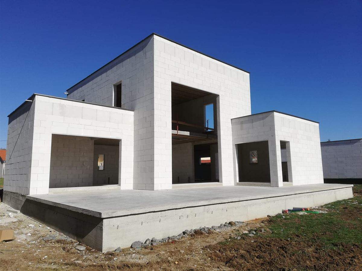 Villa béton cellulaire Maçonnerie du Devès